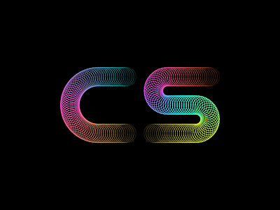 CS branding design gradient gradient color letters monogram monogram design monogram letter mark typography typography design