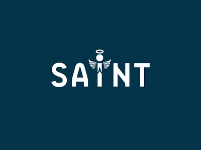 SAINT branding design logo logo design typography typography design
