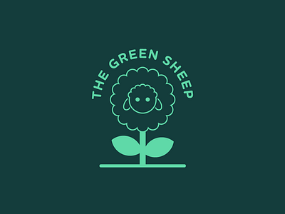The Green Sheep branding design logo logo design