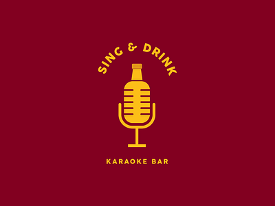 Sing & Drink branding design logo logo design music logo