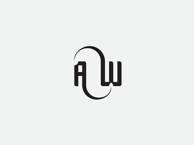 AW design letters logotype monogram monogram design monogram letter mark typography