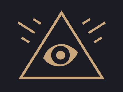 All-Seeing 2d after effects animated design eye gif illustration minimal motion pyramid symbol triangle