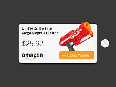 Add to Wishlist (Amazon) after effects animated button confirmation gif interface loop nerf overlay success ui ux