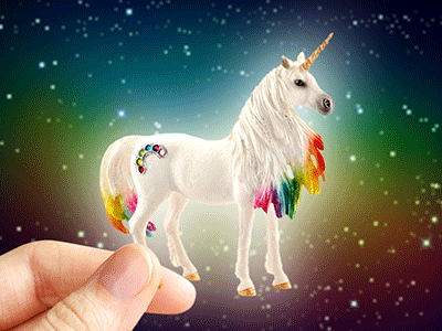 A Bit of Magic after effects animation design gif loop motion space unicorn