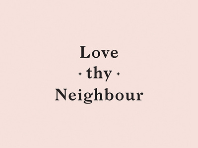Love thy Neighbour Brand Identity brand brand and identity branding cafe design illustration logo typography vector