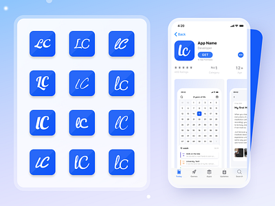 Logo Design app app design appstore calendar design illustration ios lettering logodesign logos logotype mobile screens