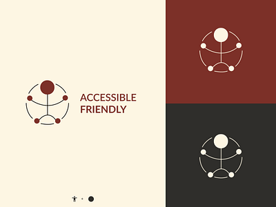 Accessible Friendly - LOGO a11y accessibility app design icon illustration inclusion inclusivity minimal vector web website
