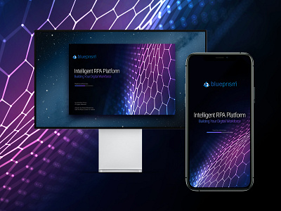 Blue Prism Loading Screen artwork branding concept creative design creativity design desktop application digitalart mobile app mobile ui mock up ui ux