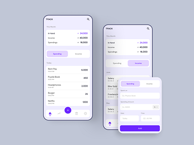 Personal Finance App UI Design