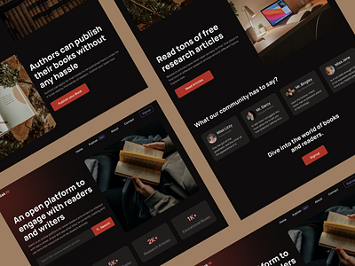 An E-library responsive landing Page Design : Sakhi book website bookworm casestudy figma landing page library online library piycreates responsive web design responsive website figma sakhi