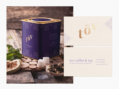 Tov Coffee Packaging and Rebranding brand design brand identity branding business card logo package design packaging redesign