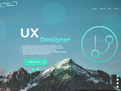 UX Designer Website Portfolio branding design illustration lettering logo type ui ux vector web website