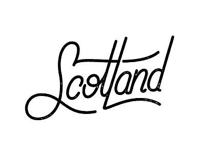 Scotland lettering letters rough scotland texture typography