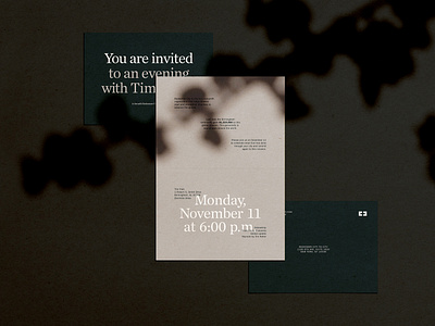 Evening vibes chronicle typeface color evening formal invitation invite layout type typography vibes