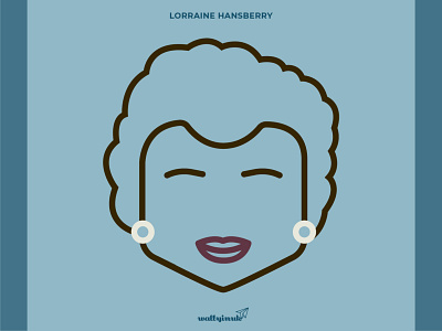 Lorraine Hansberry blacklivesmatter character design creative design illustration inspiringwomen lorrainehansberry