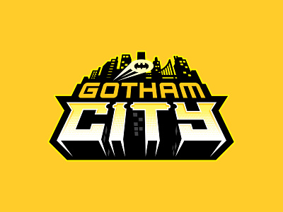 Gotham City Badge badge batman branding dark knight dc design gotham gotham city icon logo toy typography warner bros