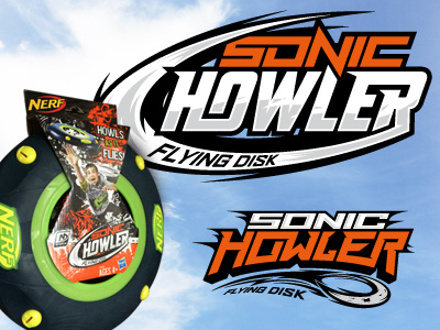 Sonic Howler branding design graphic howler logo nerf product sonic