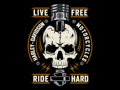Harley Skull apparel davidson design harley hdmc motorcycles skull tshirt