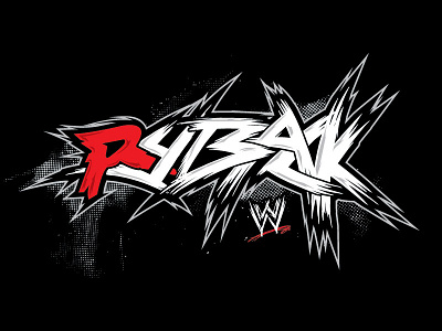 Ryback Type design logo ryback sharp type type logo typography wordmark wrestlemania wwe