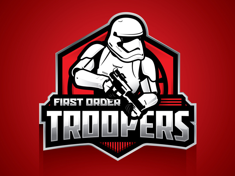 Stormtrooper Badge art awakens the force awakens first order typography type logo badge stormtrooper star wars