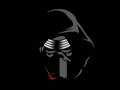 I will finish what you've started... badge dark side first order icon kylo ren lightsaber sith star wars the force awakens vader vector