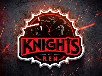 Knights of Ren badge first order graphic design icon knights of ren kylo ren logo mascot sith star wars team the force awakens