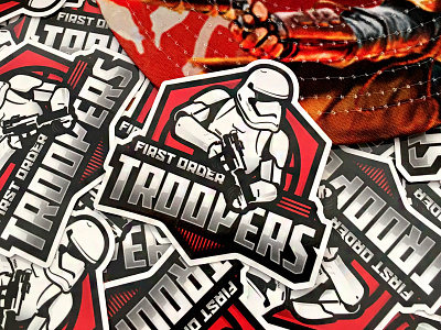 First Order Troopers Sticker badge dark side first order force awakens logo mascot sports star wars