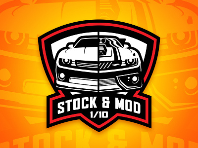 Stock & Mod Badge badge car graphic design hot wheels icon logo packaging racing shield toy