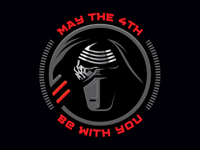 May the 4th badge first order graphic design icon knights of ren kylo ren logo mascot sith star wars team the force awakens