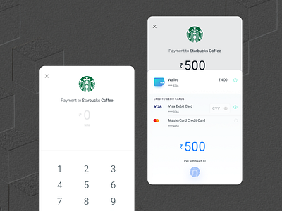 Payment app illustration ui wallet