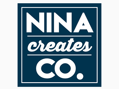 @ninacreatesco - personal logo branding design icon illustration illustrator lettering logo type vector