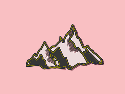 Mountain Icon design icon illustration illustrator logo mountain simple design vector