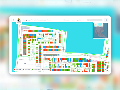 Prestige Parking Navigator 2021 map birds eye view branding design flat icon illustration location map mapping pin search selection user experience design user interaction ux vector website