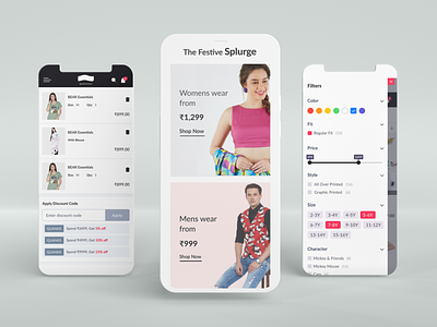 E-commerce responsive design app branding design ios mobile design responsive responsive design ui user experience design user interaction ux