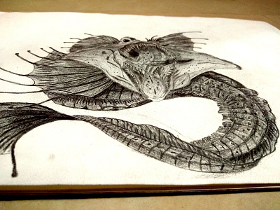 Pencil drawings learning progress. chracter deep sea drawing fish monster pencil drawing pencil sketch skecth