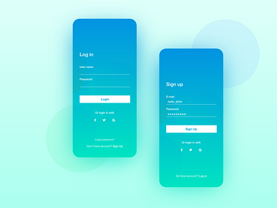 Daily Design Challenge : Day 5 Login Page app iphonex login mobile app signup ui user experience design ux