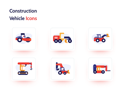 construction vehicle icons