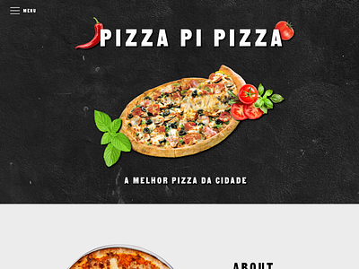 pizza design ui ux web