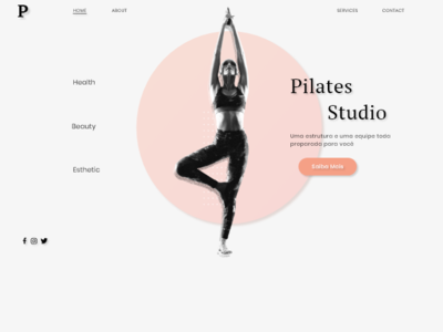 Pilates design ui ux web website