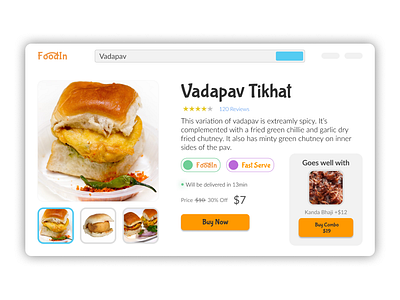 Food Online Ordering Web UI buy ecommerce figma food ui web website