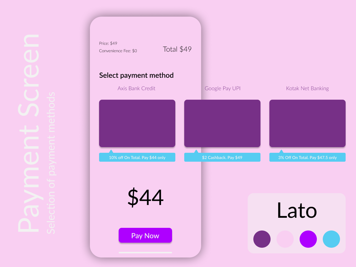Payment Screen by Ash Gaikwad on Dribbble