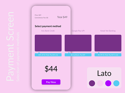 Payment Screen app design figma figmadesign mobile payment ui