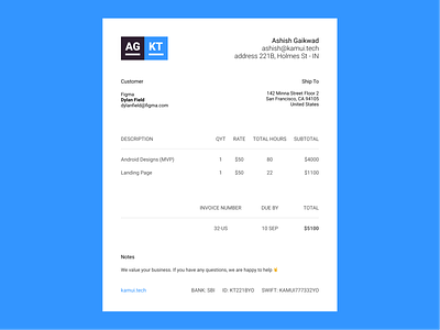 Invoice brand design email figma figmadesign finance invoice minimal payment pdf