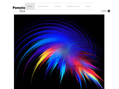 Website for Pamela Dick webdesign website