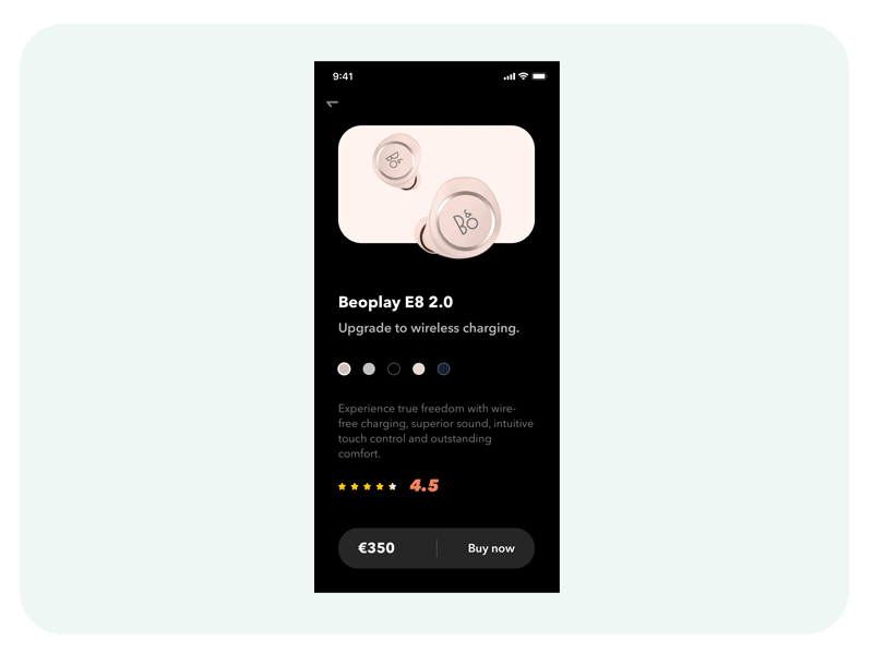 # wireless 1 airpods app apple beoplay concept design google motion principle ui wireless