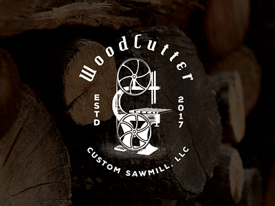 WoodCutter Logo best logo fine logo logo logo inspiration nice logo retro retro badge sawmill stamp timber vintage wood woodcut wooden woods woodworking