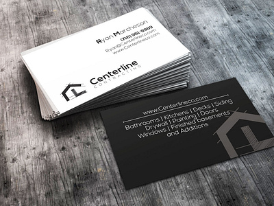 Logo Business Card for Centerline Contracting