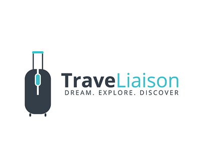 TraveLiaison adventure air best logo booking creative logo discover dream fine logo illustration inspiration internet liaison logo logo inspiration luggage luggage tag mouse nice logo online travel