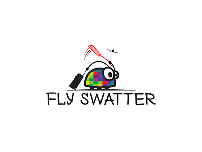 Logo for Fly Swatter adventure air airline airlines best logo booking creative logo fine logo flight fly swatter illustration inspiration logo logo inspiration luggage nice logo online swatter travel travel agency