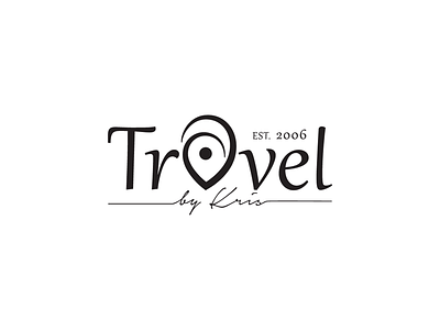 Travel agency logo "Travel by Kris"